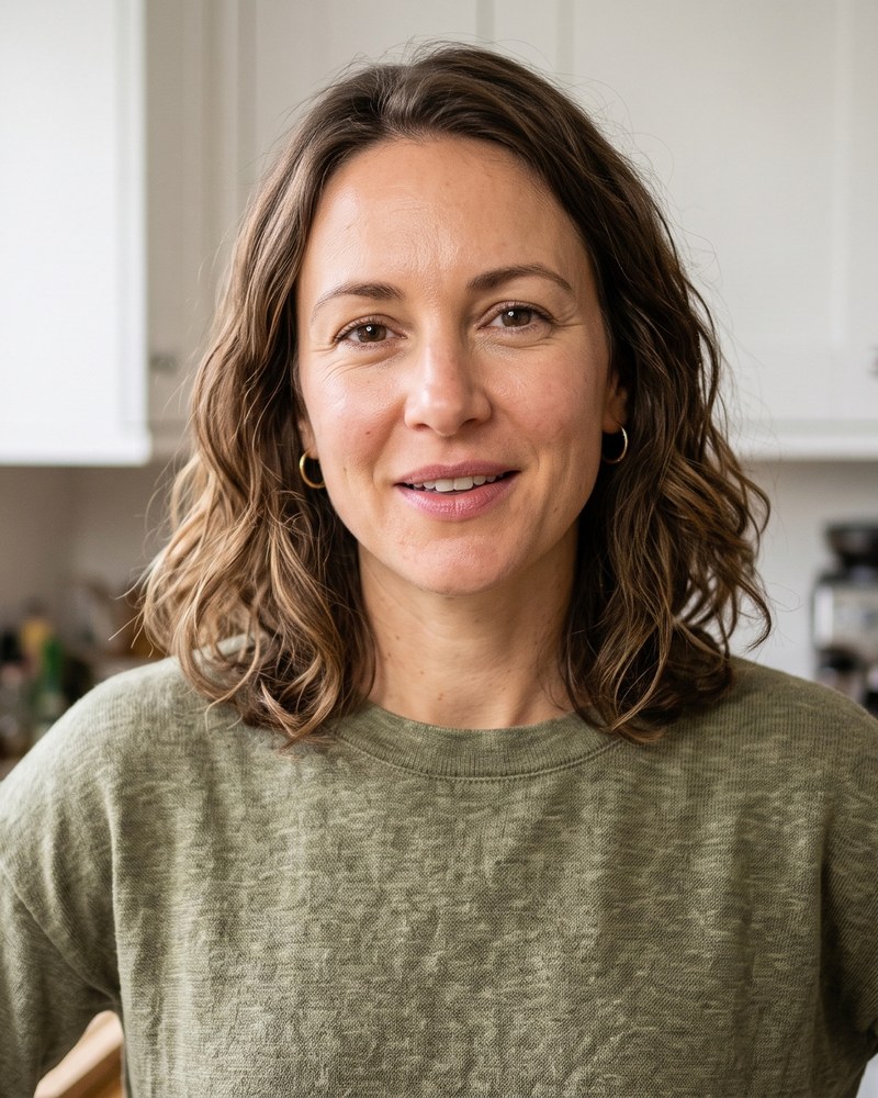 Nancy Fern in her kitchen